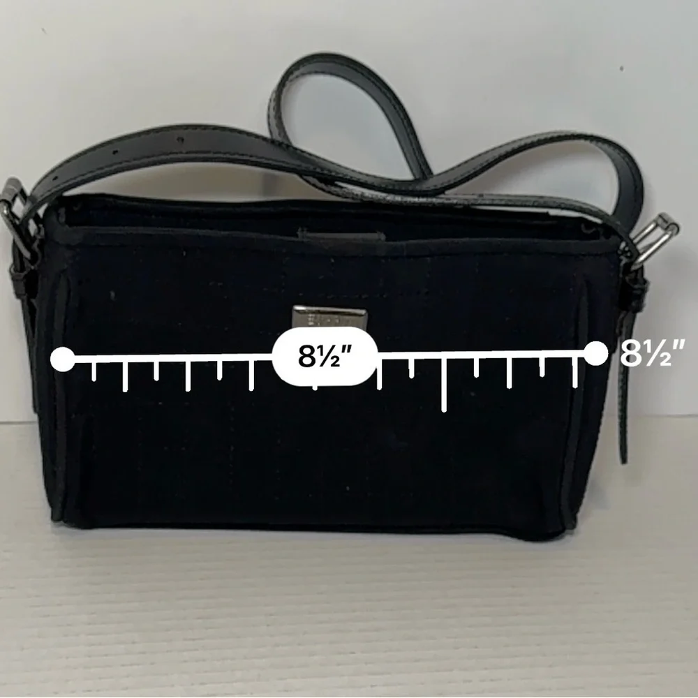 vintage Esprit black quilted shoulder bag y2k